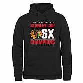Men's Chicago Blackhawks Rinkside Victor Pullover Hoodie - Black,baseball caps,new era cap wholesale,wholesale hats